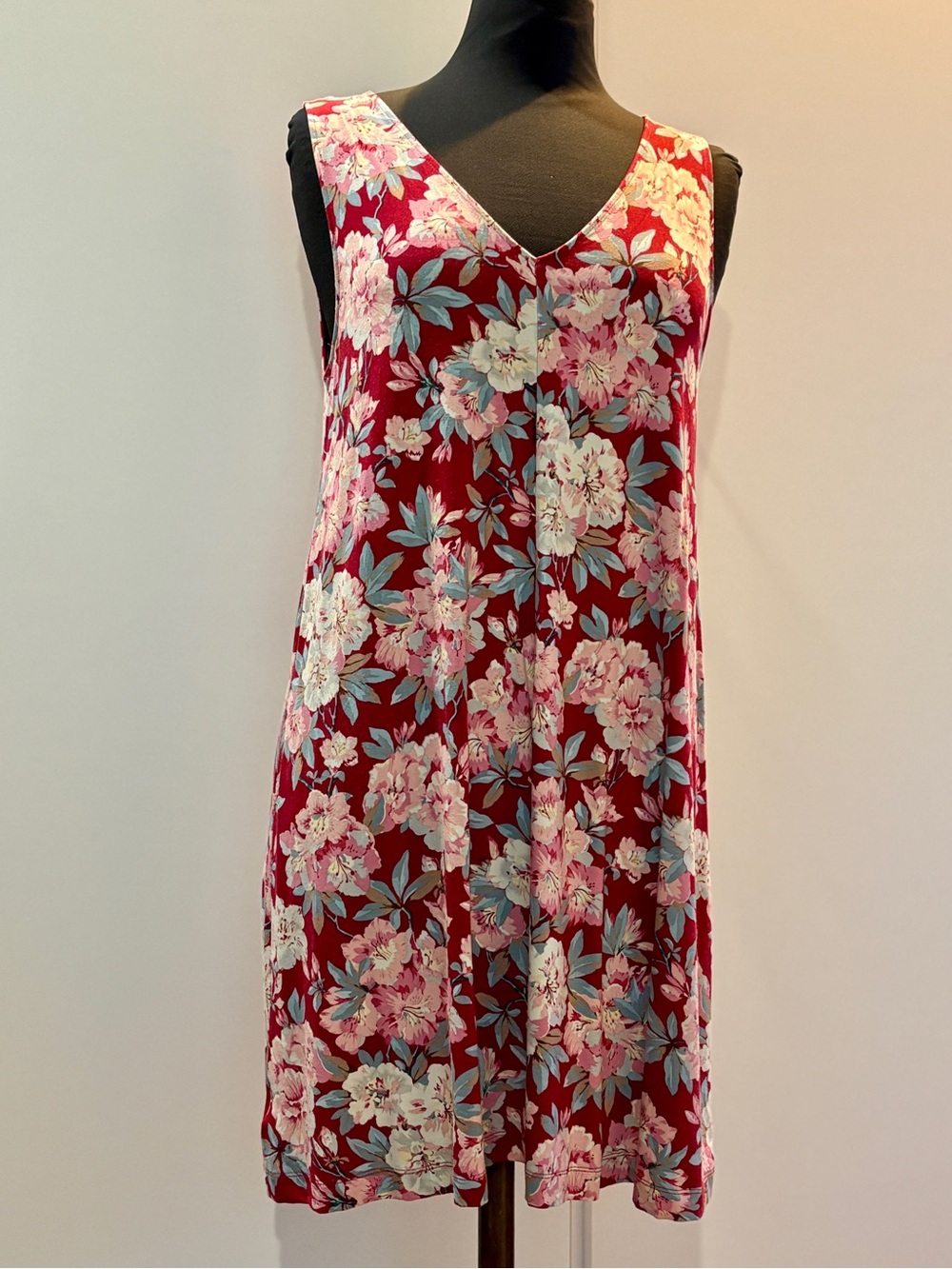 ANN Taylor Loft Floral V-Neck Summer Dress